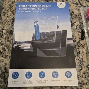 Tesla Tempered Glass Screen Protector - Black